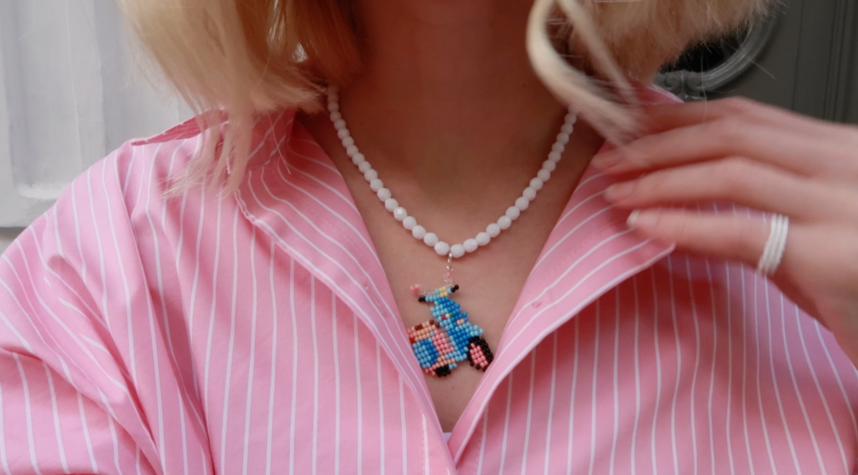 Vacation Bike Necklace